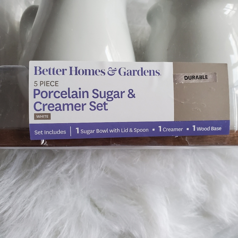 Better Homes And Gardens Porcelain Creamer Set NIP - Picture 6 of 7